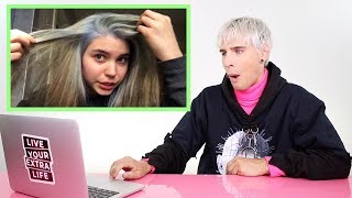 HAIRDRESSER REACTS TO HAIR BLEACHED 3 TIMES IN 1 DAY
