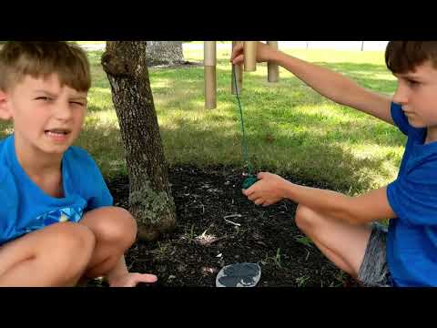 Fixing our wind chimes