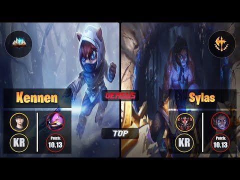 Roach KENNEN (Top) [Unsealed Spellbook] VS SYLAS - Grandmaster KR Patch 10.13