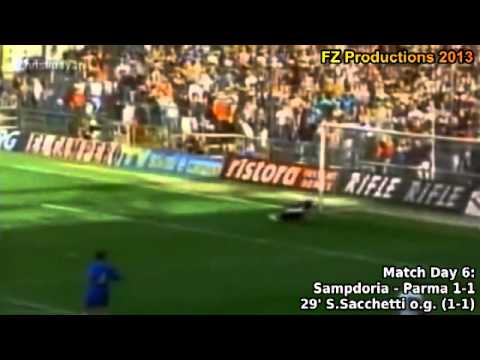 Serie A 1993-1994, day 6 Sampdoria - Parma 1-1 (S.Sacchetti own goal)
