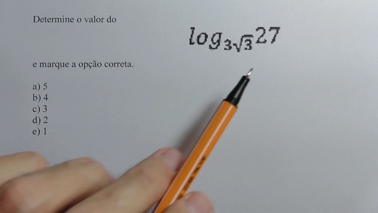 Logaritmo com Raiz Quadrada de Três na Base - NQ174