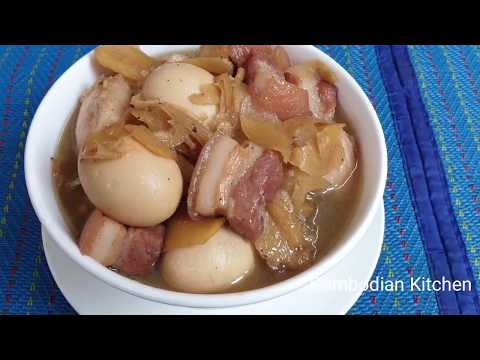 Braised Pork Belly With Ginger And Eggs - Delicious Recipe - Must Try Video