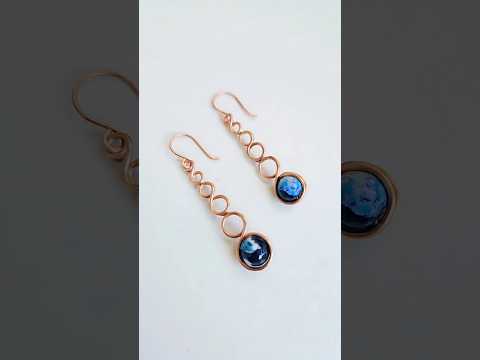 DIY Wire Wrap Shaded Agate Drops -Beginner Friendly Earring Tutorial #earrings #earring