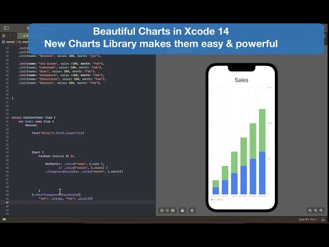 Xcode 14: Charts in SwiftUI iOS16 with the new Charts library