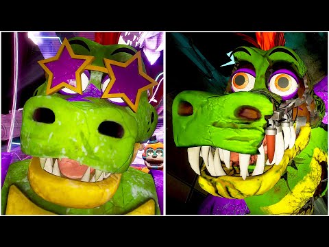 What happens if Gregory attacks Monty vs Broken Monty - FNAF Security Breach