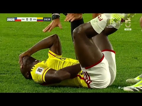 Deiver Machado: Soccer Nutshot. Chile vs. Colombia. 12/09/2023. Pelotazo en los huevos.