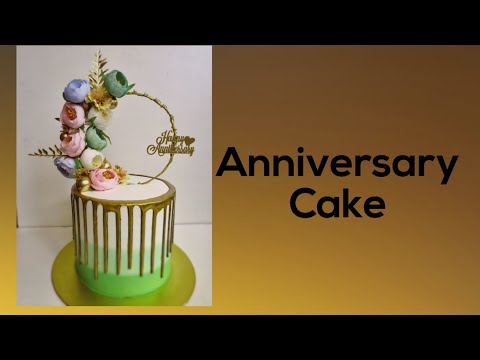 Anniversary Cake made at home. Homemade 🍰 cake by mother's kitchen