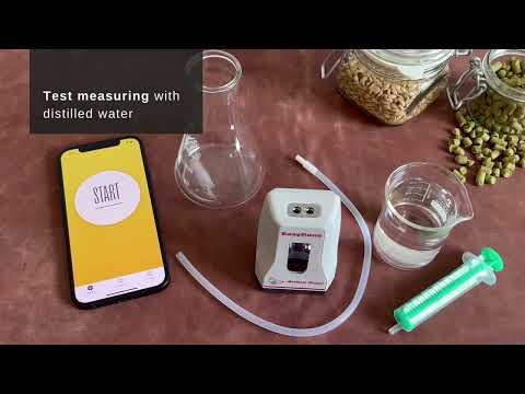 How to perform a test measurement with EasyDens Digital Density Meter