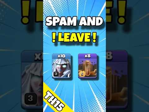 ELECTRO TITAN SPAM ARMY 2025 | TH15 3 STAR ARMY |#clashofclans #th15strategy #electrotitan