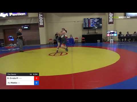 2018 Marine Corps US Open/Senior Men's Greco-Roman 130 Con Semis - David Tate Orndorff (UVU) Vs. A