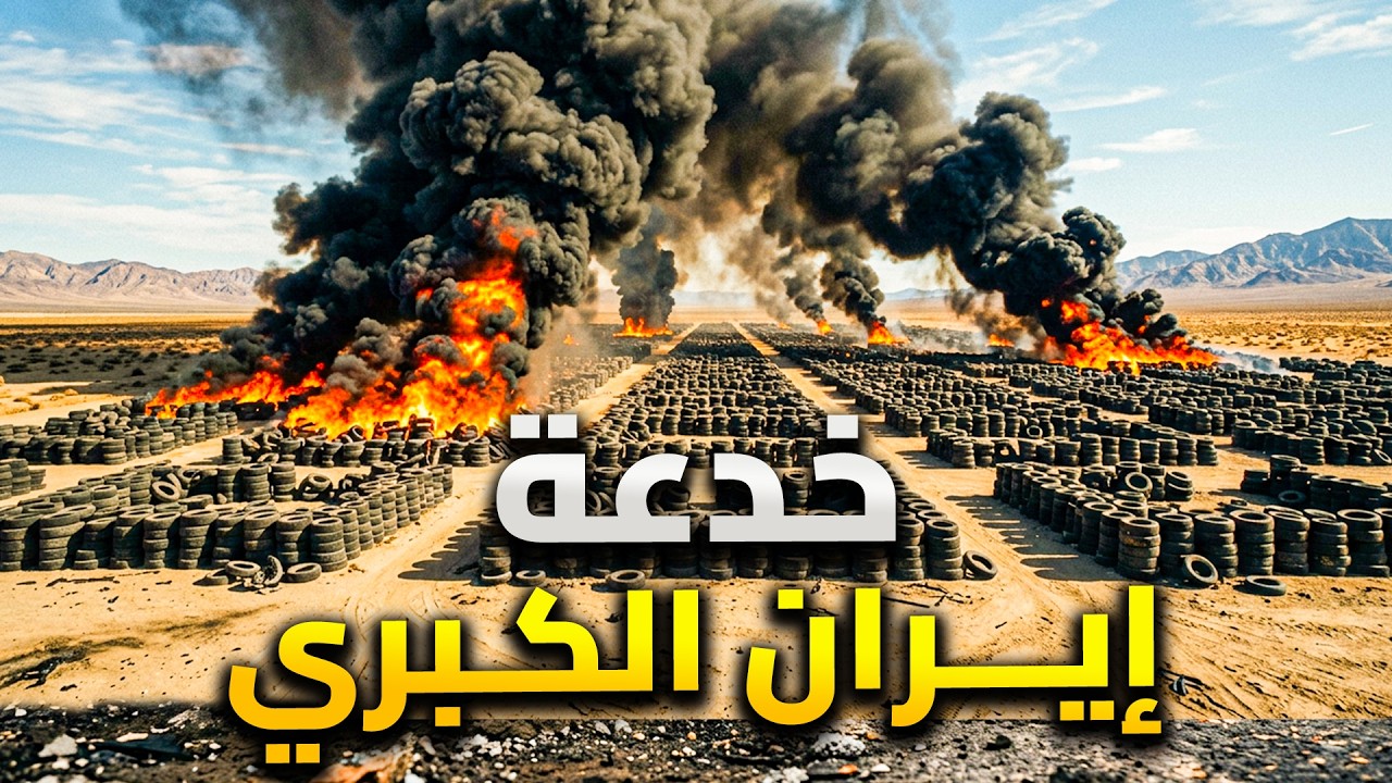 حرق مليون إطار سيارة لإنقاذ مدن كاملة .. خدعة ايران الجديدة