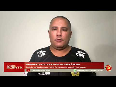 Já está presa a suspeita de colocar fogo na mãe em Boa Esperança