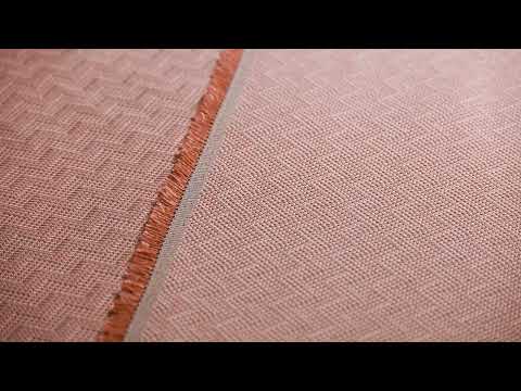 Polsterstoff Möbelstoff Dekostoff Jacquard Flachgewebe Alba Chevron rosa 1,40m Breite