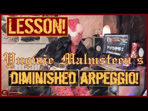 Yngwie Malmsteen's famous diminished arpeggio!