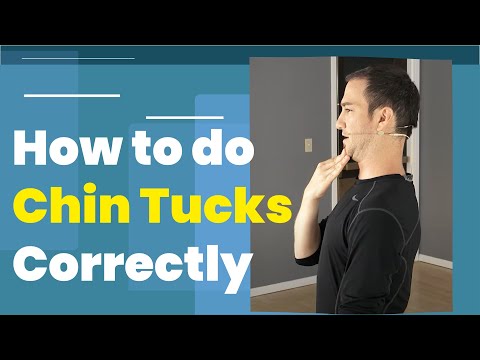 How to do chin tucks exercise correctly (Fix Forward head position)
