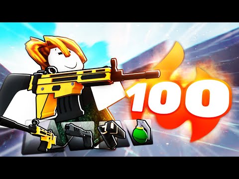 I got a 100 WINSTREAK using ONLY DEFAULT LOADOUT in Roblox Rivals..