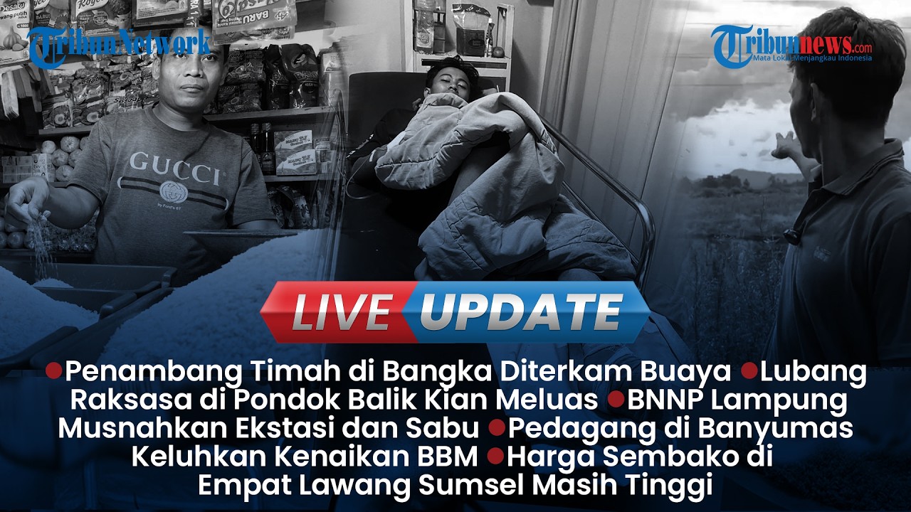 LIVE UPDATE SORE: Wanita Tak Sadarkan Diri seusai Kenalan dengan Pria, Penambang Diterkam Buaya