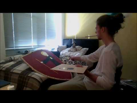 Painting a 14th Century Heater Shield