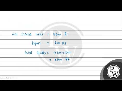 Alfred buys an old scooter for Rs. 4700 and spends Rs. 800 on its r...