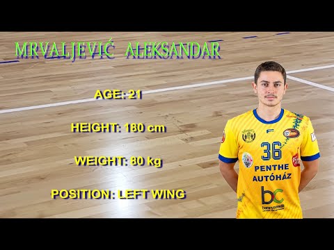 Mrvaljević Aleksandar Aco,Handball Player (HC Pécsi VSE,Hungary 2022/2023) Left Wing