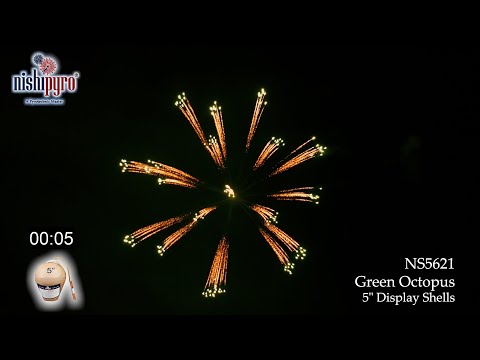 NS5621 - 5" Green Octopus