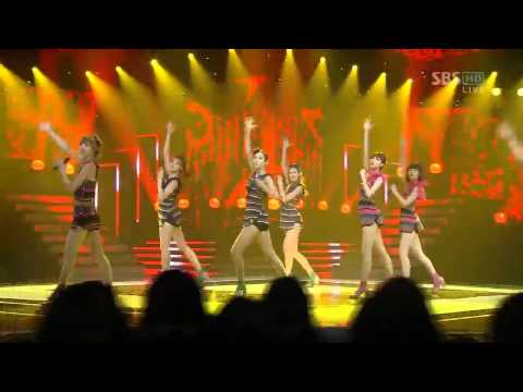 [sbs 인기가요] 나인뮤지스 - 휘가로 Nine Muses - Figaro 638회 2011년9월11일 일요일