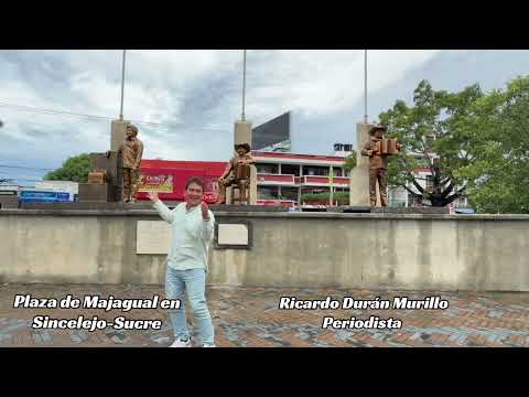 En la plaza Majagual en #sincelejo con Ricardo Durán Murillo