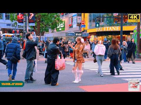 4K HDR Japan travel 2026 | Walk in Shibuya (渋谷) Tokyo Japan | Relaxing Natural City ambience