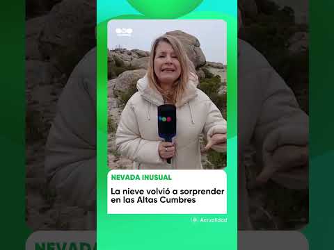 OCTUBRE SE VA CON NIEVE EN CÓRDOBA