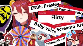 Liz - ERB Tests her CRAZY Voice Range with Wheel Spins