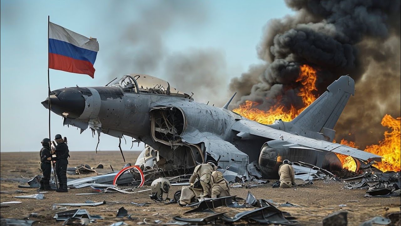 60 Seconds ago! 7 Russian SU-33 bombers destroyed by Ukrainian F-16 fighter jets