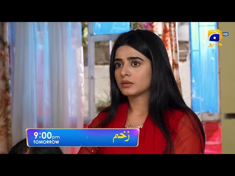 Zakham Episode 24 Promo | Sehar Khan | Aagha Ali | Tomorrow at 9:00 PM only on Har Pal Geo
