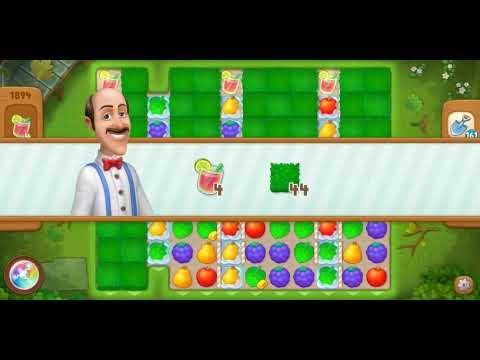 Gardenscapes Level 1894 Walkthrough "No Boosters Used"