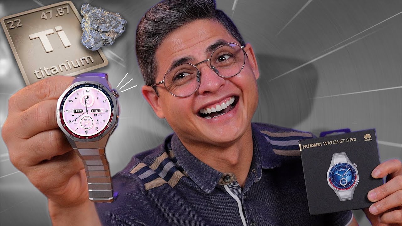 MEU NOVO SMARTWATCH DE TITÂNIO! Huawei WATCH GT 5 PRO TITANIUM - Unboxing e Impressões