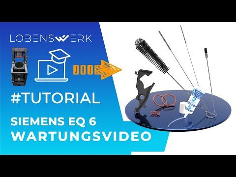Wartung einer Siemens EQ Brühgruppe 2024 mit LOBENSWERK Wartungs-Set