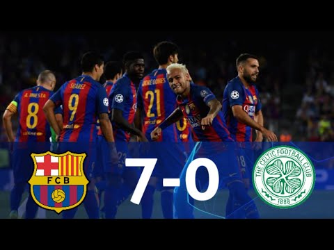 Barcelona(ESP) vs Celtic(SCO) (7-0) 2017 UCL Highlights