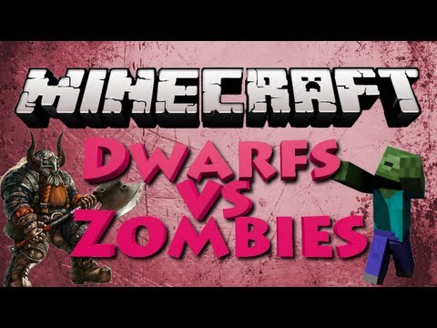 Minecraft: Dwarfs vs Zombies w/ TheCampingRusher - HUGE Army of Dwarfs (DvZ Server)