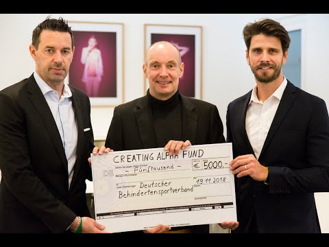 Creating Alpha Fund spendet € 5000,- an den Deutschen Behindertensportverband