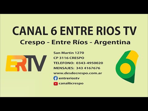 Emisión en directo de Canal 6 ERTV Crespo