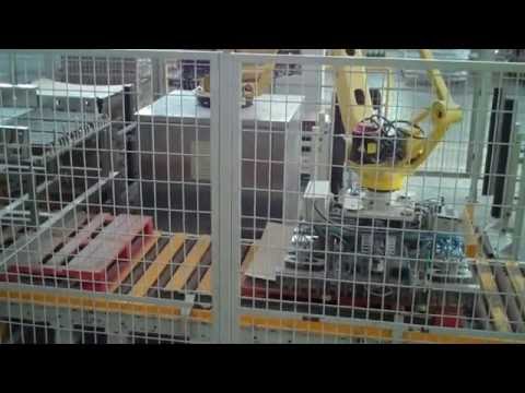 Palletizado Automático Robotizado De Sal en Packs