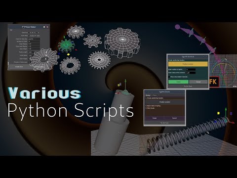 Maya Programming Show Reel_8_python Scripts