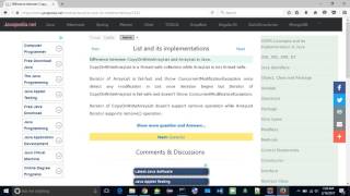 Download the video "Difference between CopyOnWriteArrayList and ArrayList in Java.
| javapedia.net"