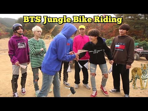 BTS Jungle Bike Riding 🏇 // Real Hindi Dubbing // Run Episode8