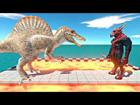 1 vs 1 Random Tournament on Lava Tank - Animal  Revolt Battle Simulator