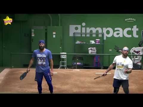 Pickleball match breaks out in Cubs bullpen