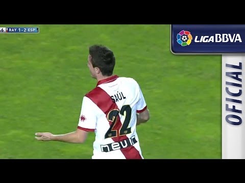 Gol de Saúl (1-2) en el Rayo Vallecano - RCD Espanyol - HD