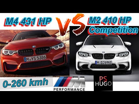 M4 vs M2 COMPETITION | 431 HP vs 410 HP | 0-260 km/h