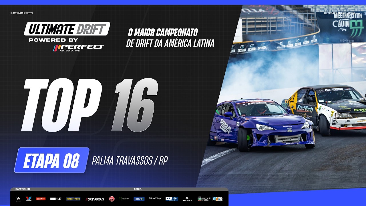 TOP 16 8ª Etapa Ultimate Drift - Ribeirão Preto 2026