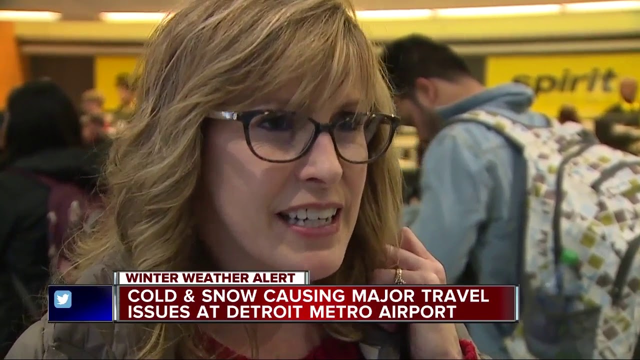 Flights canceled due to first winter storm of the season