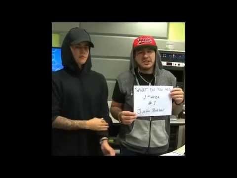 Justin Bieber with Mo' Bounce at Z100 radio station in New York - September 9, 2015